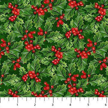 Deck The Halls Holly Pine Multi 44"/45" Cotton Fabric Per Yard - Choice Fabrics28999-76