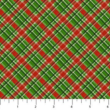 Deck The Halls Plaid Red Multi 44"/45" Cotton Fabric Per Yard - Choice Fabrics29001-24