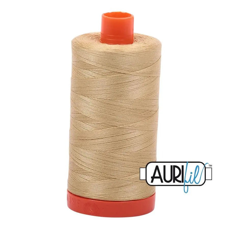 2915 Very Light Brass Aurifil Cotton 50wt Large Spool - Choice FabricsMK50SP2915