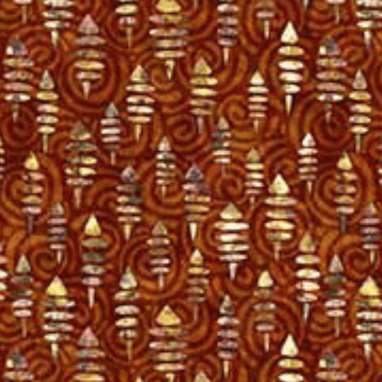 Flamenco - Geo Tops - Copper - Choice Fabrics29989-T