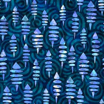 Flamenco - Geo Tops - Blue - Choice Fabrics29989-W