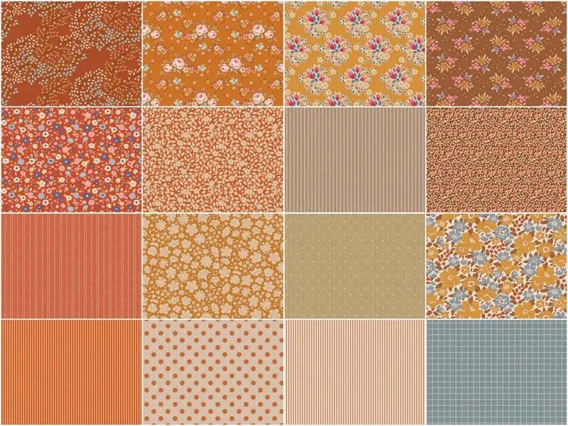 Tilda Creating Memories Fat Quarter Bundle - Autumn - Choice FabricsTIL300208