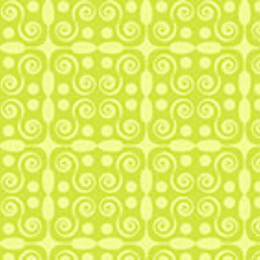My Watercolor Garden - Geo Scroll - Green - Choice Fabrics30158-H