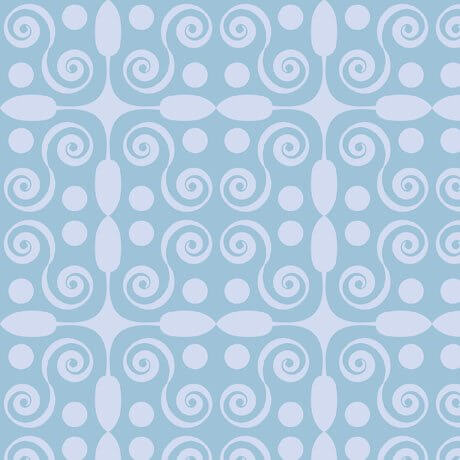 My Watercolor Garden - Geo Scroll - Blue - Choice Fabrics30158-B