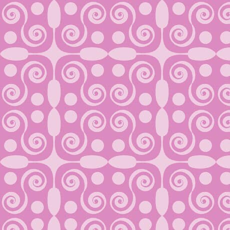 My Watercolor Garden - Geo Scroll - Pink - Choice Fabrics30158-P