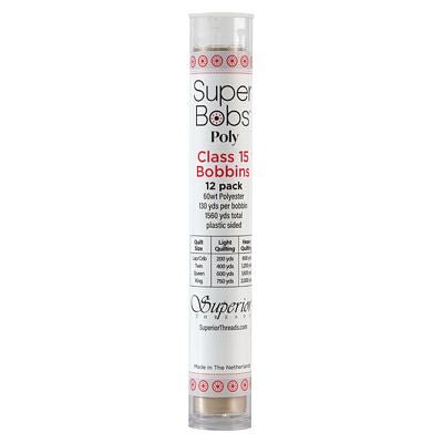 Super Bobs Polyester Prewound Bobbins A-Style 12-Pack - Statue - Choice Fabrics302-12-652