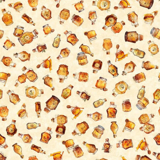 Queen Bee - Honey Bottles - Cream (3 - Yard Pack) - Choice Fabrics30486-E