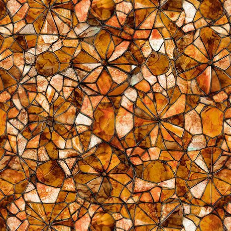 Copper Mosaic Blender Lumenique 44"/45" Cotton Fabric Per Yard - Choice Fabrics2600-31942-AJ