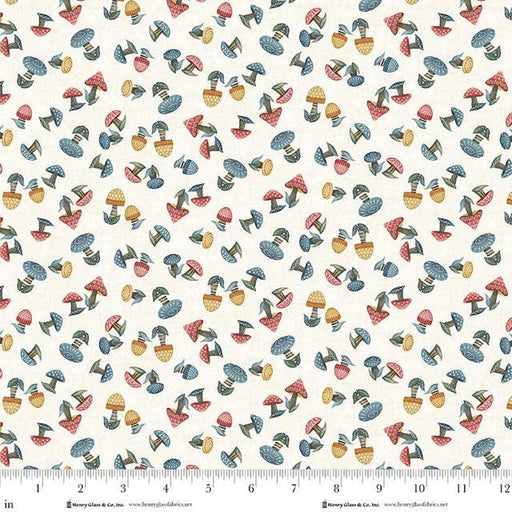 Cream Mushrooms Cotton 44"/45" Fabric Per Yard - Choice FabricsQ-3552-44