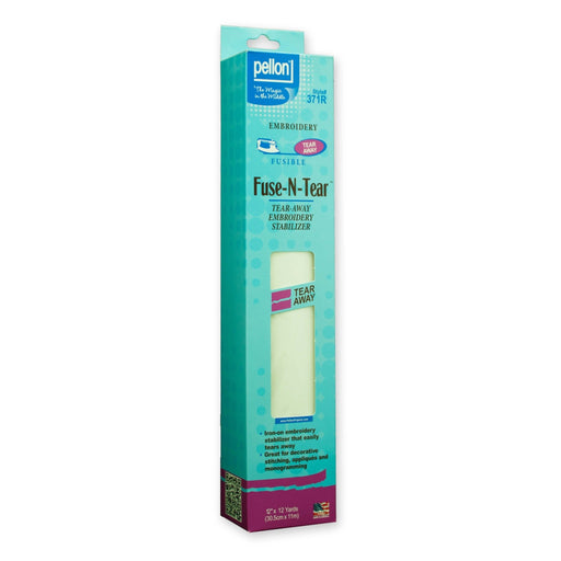Pellon® 371 Fuse-N-Tear® Fusible Stabilizer – 12" x 12 Yard Package – White - Choice FabricsDS371RPKG