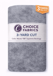 Color Waves 108" Supreme Backings - Light Grey (3-Yard Pack) - Choice Fabrics3YD-16826-002