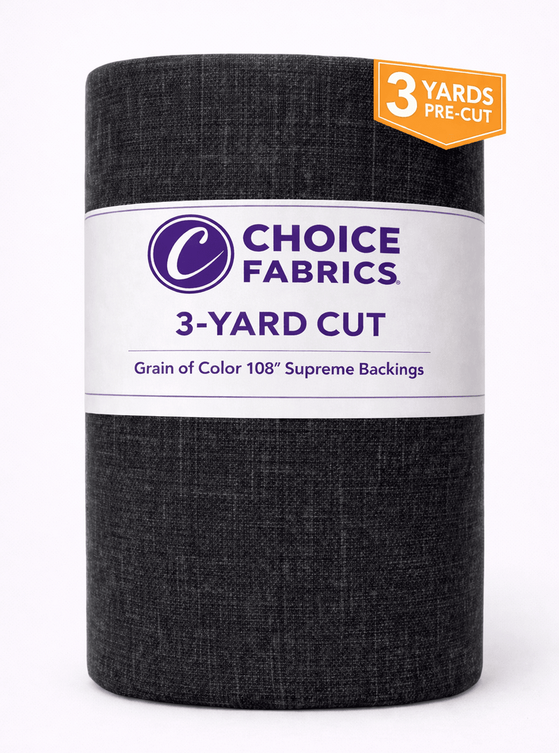 Grain of Color 108" Supreme Backings - Black (3-Yard Pack) - Choice Fabrics3YD-18452-049