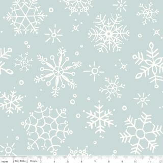 Magical Winterland 108" Wideback - Blue Snowflakes - Choice FabricsWB14949-BLUE