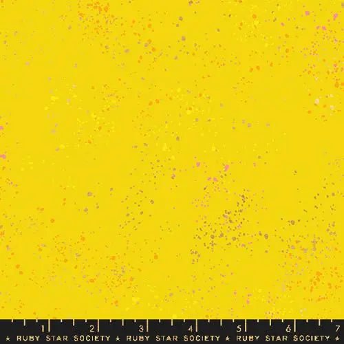 Yellow Speckled Metallic Golden Hour 43"/44" Fabric Per Yard - Choice FabricsRS5027-111M