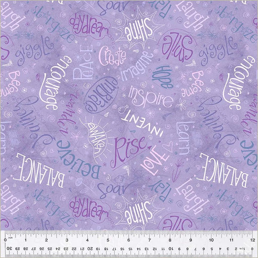 Purple Lilac Noteworthy Aspirations 44"/45 Fabric Per Yard - Choice Fabrics53856-6