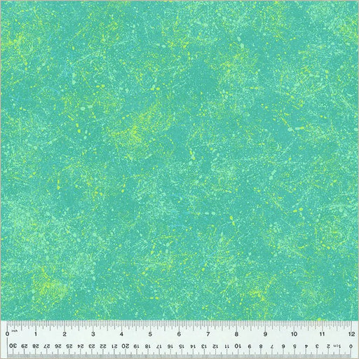Green Aqua Noteworthy Splatter 44"/45 Fabric Per Yard - Choice Fabrics53857-13