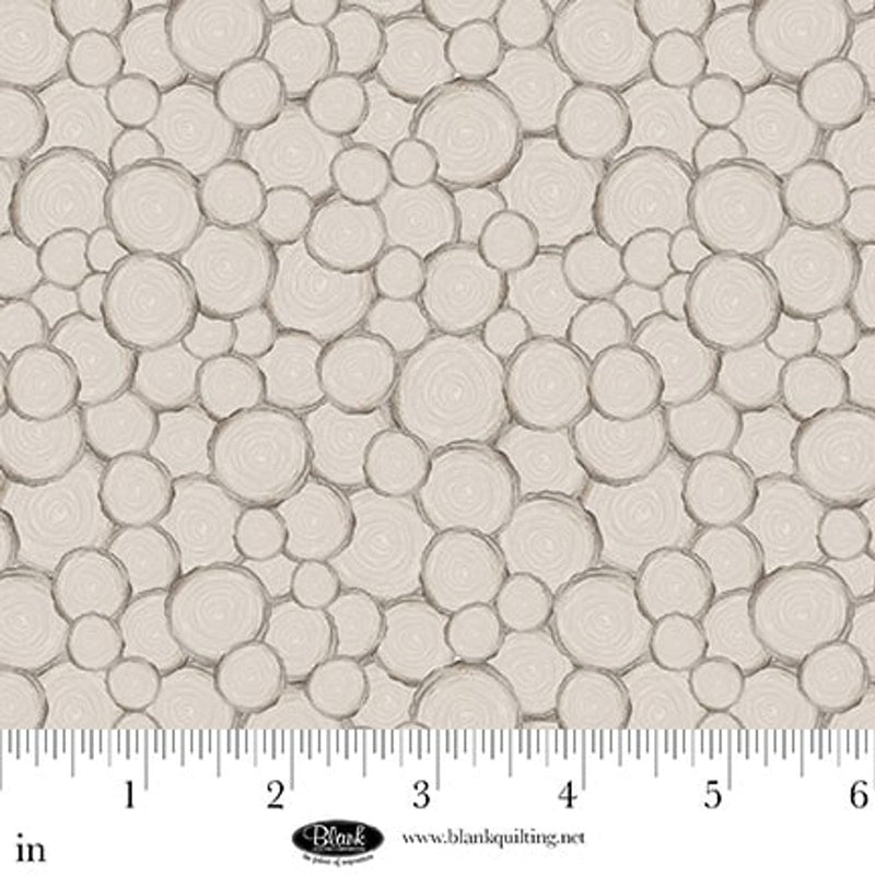 Med. Gray Tree Trunk Geo Petals & Pewter Cotton 44"/45" Fabric Per Yard - Choice FabricsPETALSNPEWTE-B-4570-92