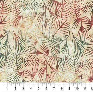 Red And Green Changes In Seasons Cotton Batik 44"/45" Fabric Per Yard - Choice Fabrics83431-15