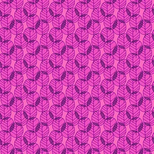 Pink On Pink Otter Romp Fan Leaves Cotton 44"/45" Fabric Per Yard - Choice Fabrics120-99332