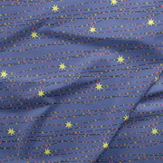 Blue Night Of The Nutcracker Metallic Stipe Cotton 44"/45" Fabric Per Yard - Choice Fabrics120-19581