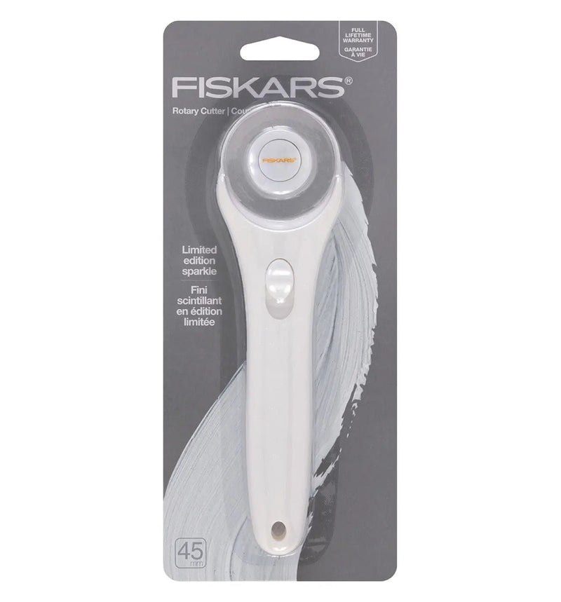 45mm Fashion Stick Rotary Cutter White Sparkle - Choice FabricsCDS-197954