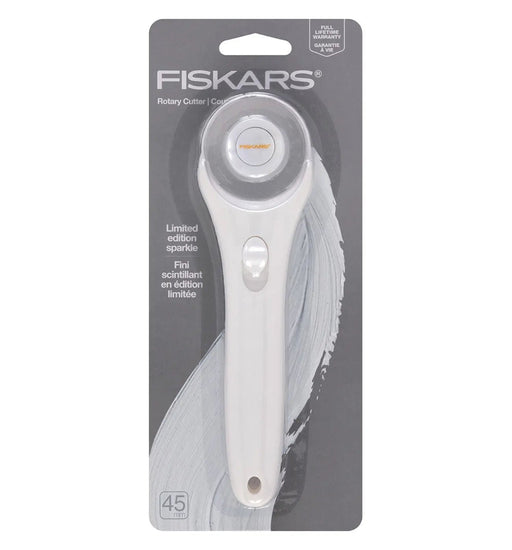 45mm Fashion Stick Rotary Cutter White Sparkle - Choice FabricsCDS-197954