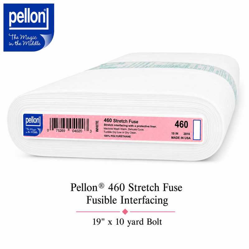 Pellon® 460 Stretch Fuse™ Fusible Interfacing – 19" x 10 Yard Bolt – White - Choice FabricsDS460-10