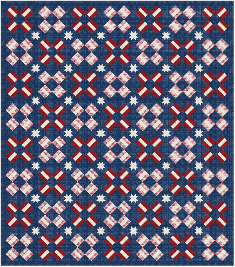 4th of July Night Sky Quilt Pattern - Paper Print Mailed Version - Choice Fabrics717337031071