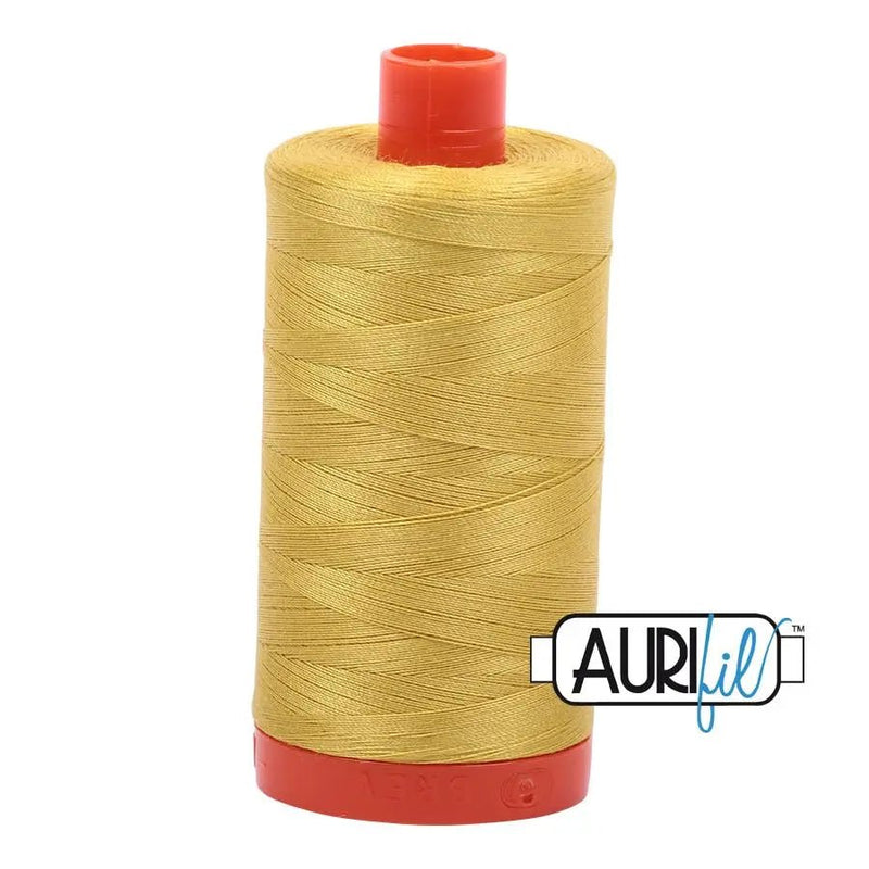 5015 Gold Yellow Aurifil Cotton 50wt Large Spool - Choice FabricsMK50SP5015