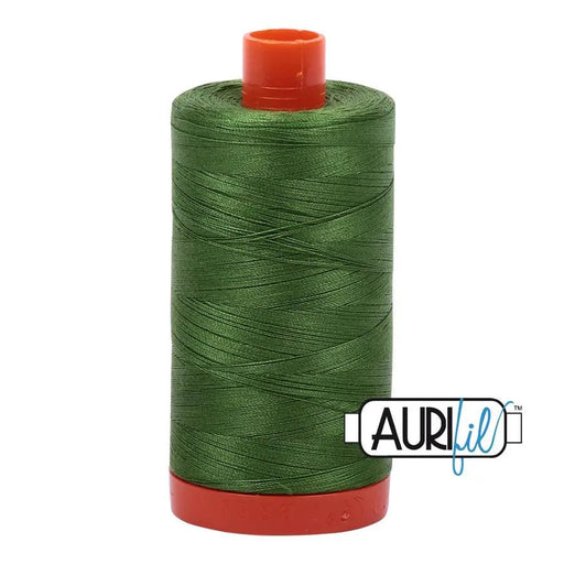5018 Dark Green Grass Aurifil Cotton 50wt Large Spool - Choice FabricsMK50SP5018