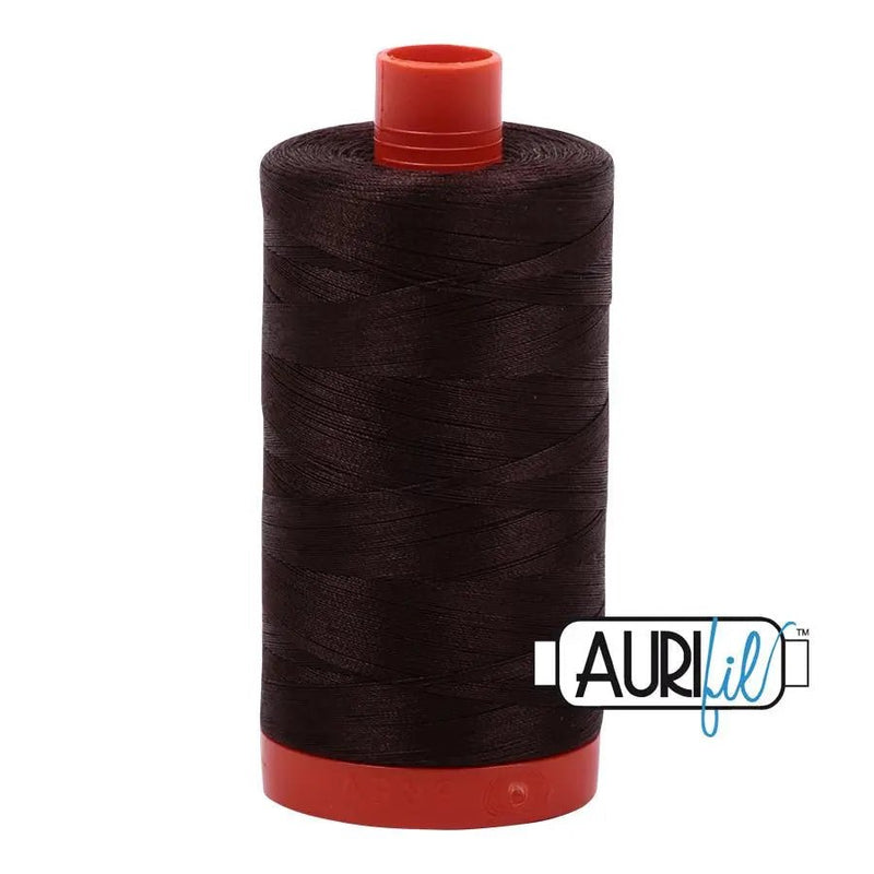 5024 Dark Brown Aurifil Cotton 50wt Large Spool - Choice FabricsMK50SP5024