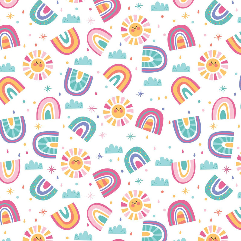 Camelot Flannels - 50240102B - 01 - Sunshine and Rainbows - Choice Fabrics50240102B-01