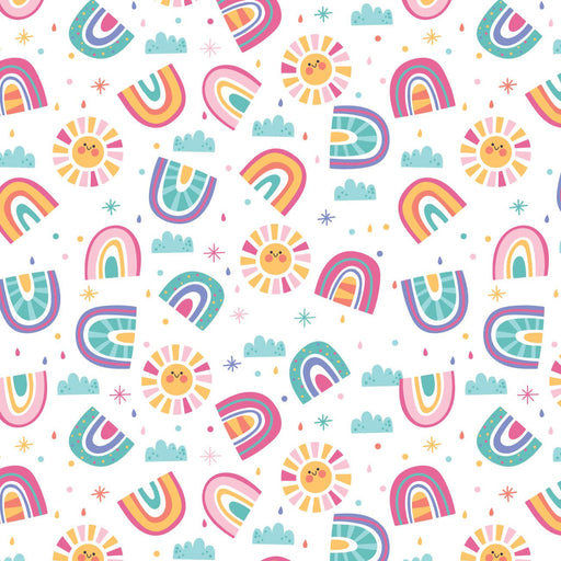 Camelot Flannels - 50240102B - 01 - Sunshine and Rainbows - Choice Fabrics50240102B-01