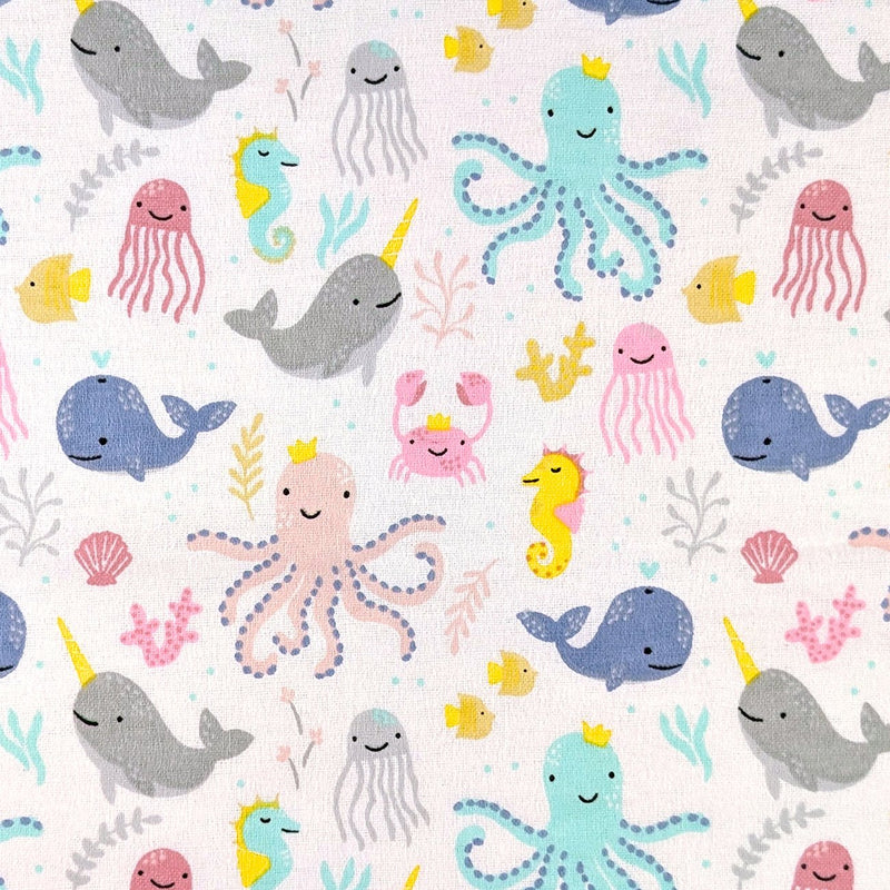 Camelot Flannels - 50250402B - 01 - Ocean Baby - Choice Fabrics50250402B-01