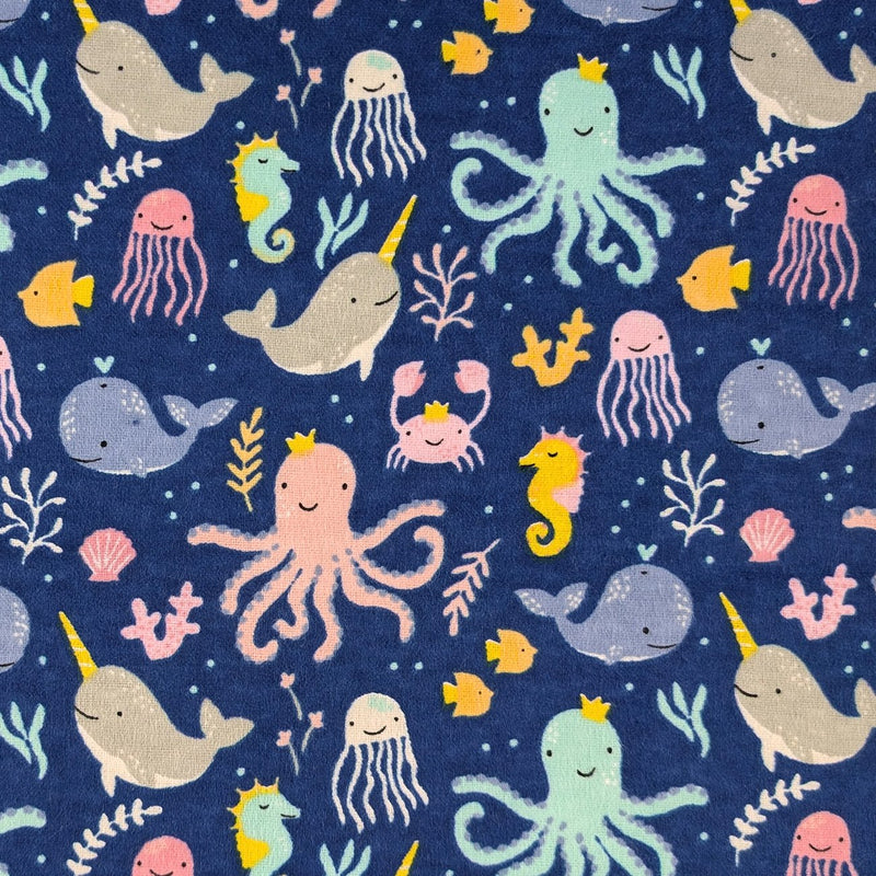 Camelot Flannels - 50250402B - 02 - Ocean Baby - Choice Fabrics50250402B-02