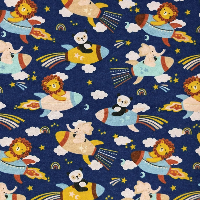 Camelot Flannels - 50250403B - 02 - Universe Baby - Choice Fabrics50250403B-02