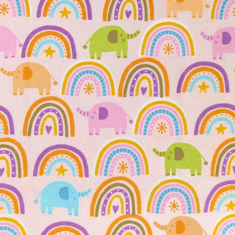 Camelot Flannels - 50250404B - 01 - Elephant Parade - Choice Fabrics50250404B-01