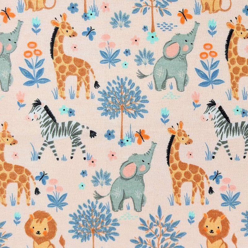 Camelot Flannels - 50250405B - 01 - Magical Safari - Choice Fabrics50250405B-01