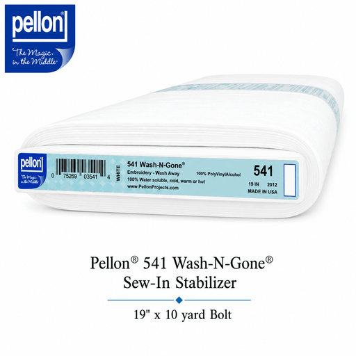 Pellon® 541 Wash-N-Gone® Sew-In Stabilizer – 19" x 10 Yard Bolt – White - Choice FabricsDS541-B10