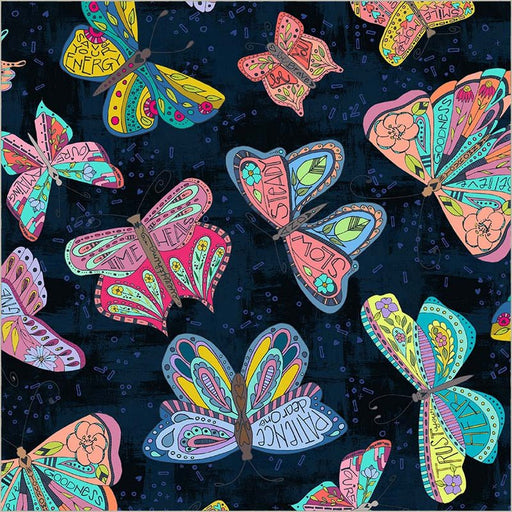 Ink Flutter 108" Cotton Fabric Per Yard - Choice Fabrics54702W-1DES