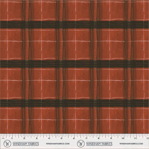 The Flannel One Window Pane Plaid Barn Red Flannel Cotton 42"/43" Fabric Per Yard - Choice Fabrics54922F-6