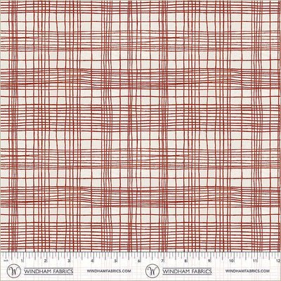 String Theory Plaid Pomegranate Cotton 43/44 Fabric Per Yard - Choice Fabrics54932D-24