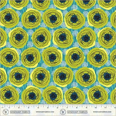 Winding Road Bouquet Grass Green Cotton 44"/45" Fabric Per Yard - Choice Fabrics55009-4