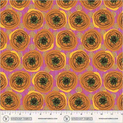Winding Road Bouquet Golden Cotton 44"/45" Fabric Per Yard - Choice Fabrics55009-5