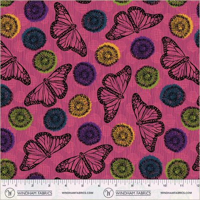 Winding Road Flight Magenta Cotton 44"/45" Fabric Per Yard - Choice Fabrics55010-6