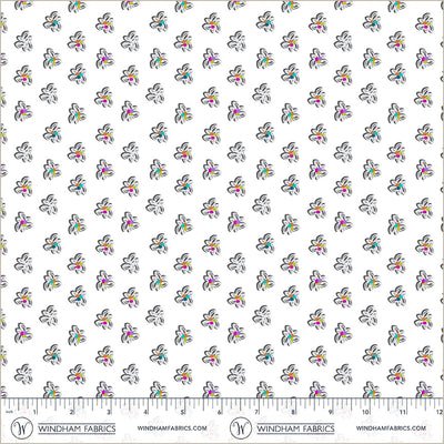 Winding Road Pinwheel White Grey Cotton 44"/45" Fabric Per Yard - Choice Fabrics55016-11