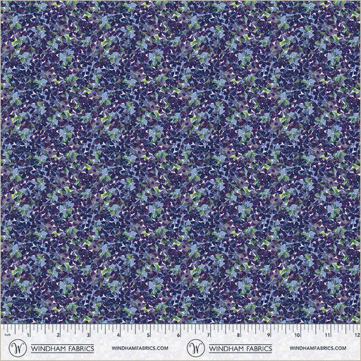Navy Flowerbed Midnight Blooms Cotton 44"/45" Fabric Per Yard - Choice Fabrics55075-9