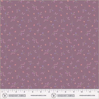 Aviva Sprig Amethyst Cotton 44"/45" Fabric Per Yard - Choice Fabrics55106-12