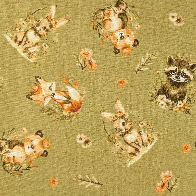 Camelot Flannels - 55250201B - 04 - Sagebrush Babies Toss - Choice Fabrics55250201B-04