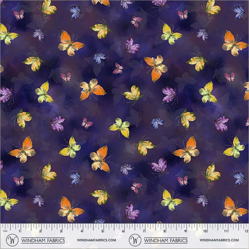 Violeta Butterfly Flight Midnight 44"/45" Cotton Fabric Per Yard - Choice Fabrics55333-5
